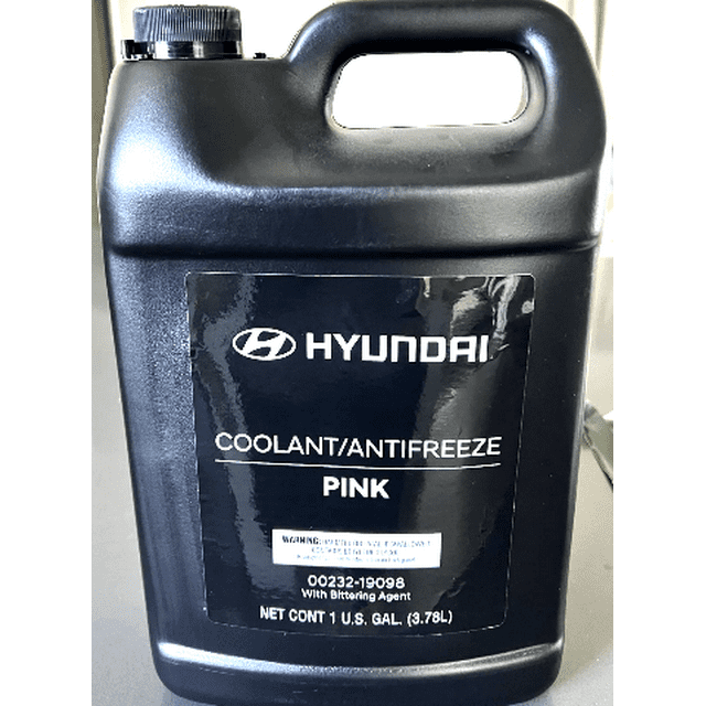 New Genuine Hyundai Coolant Antifreeze Pink 1 Gallon OE 0023219098