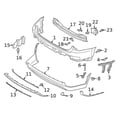 thumbnail image 1 of New Genuine Hyundai Palisade  Rear Bumper Skid Plate (2020-2022) OE 86671S8110, 1 of 9