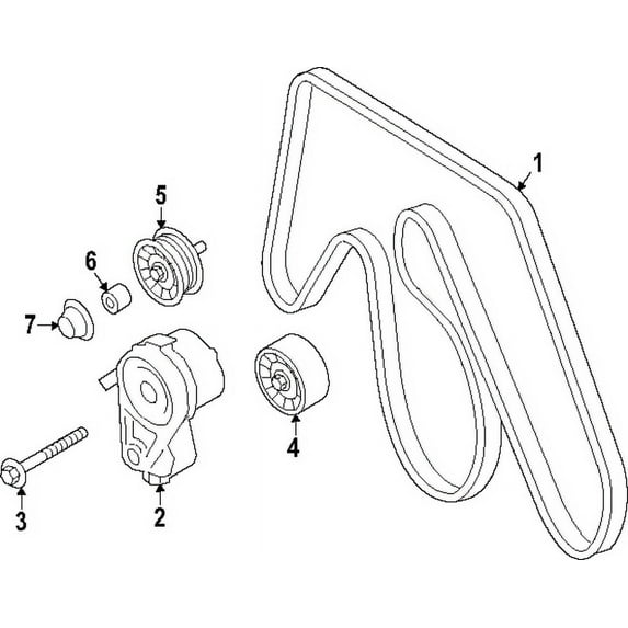 New Genuine Infiniti C20-Belts/Tensioner 119255CA0C OE
