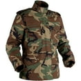 thumbnail image 1 of New Genuine Issue M-65 Field Jacket, NyCo, GI, Made in USA, Woodland Camo, Size Small Long, 1 of 2