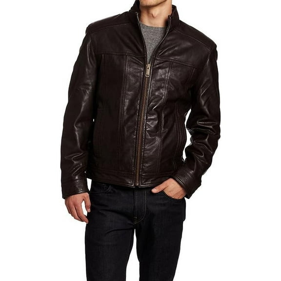 New Genuine Lambskin Leather Designer Jacket Motorcycle Biker Men's S M L XL A249