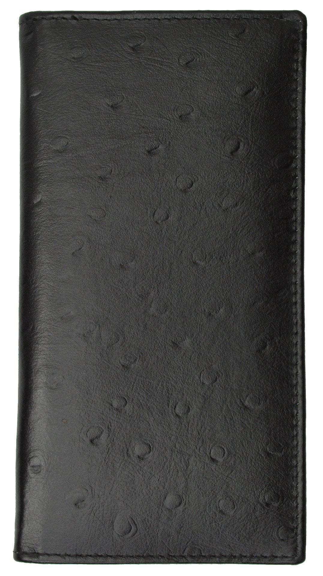 Marshal Genuine Leather Checkbook Cover – Crocodile Design, Tan (3.5/8" X 7.1/8") – Unisex