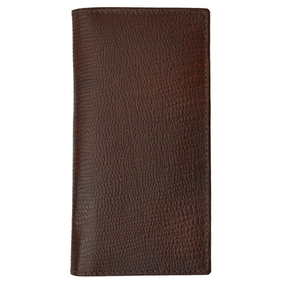 New Genuine Leather Checkbook Cover Case Snake Pattern 156 SN (C)