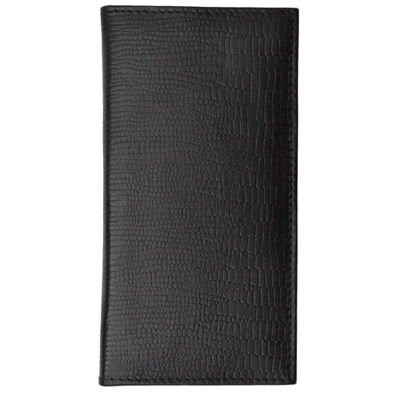 New Genuine Leather Checkbook Cover Case Snake Pattern 156 SN (C)