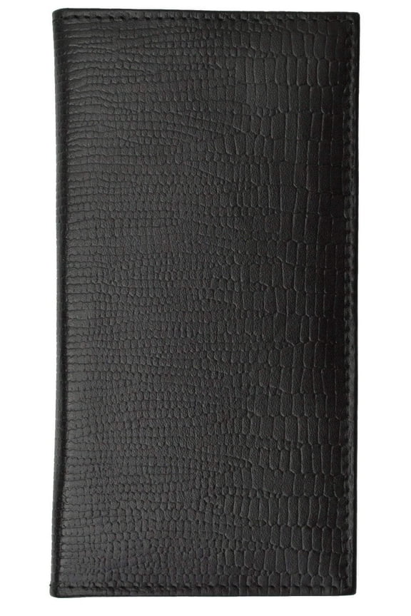 New Genuine Leather Checkbook Cover Case Snake Pattern 156 SN (C)