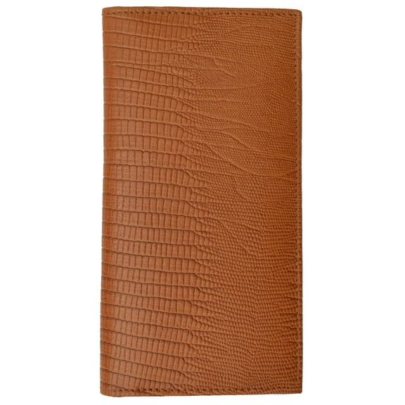 New Genuine Leather Checkbook Cover Case Snake Pattern 156 SN