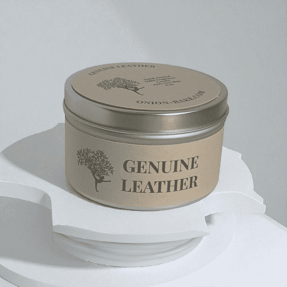New!!!! Genuine Leather Hand-Poured 100% Soy Wax Candles
