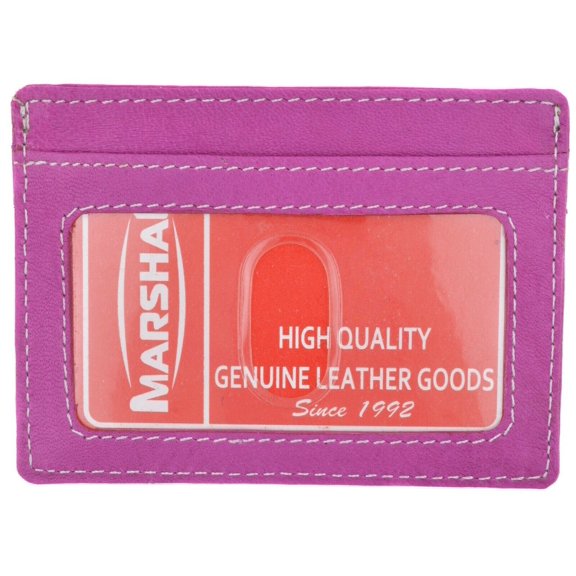 New Genuine Leather Slim Card Holder Wallets For Men - Minimalist