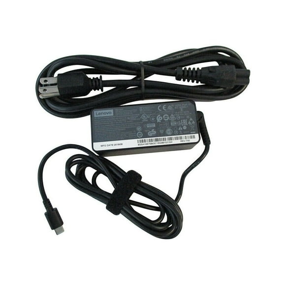 New Genuine Lenovo 45 Watt Type-C USB AC Adapter With Cord 5A10W86248 5A10W86292
