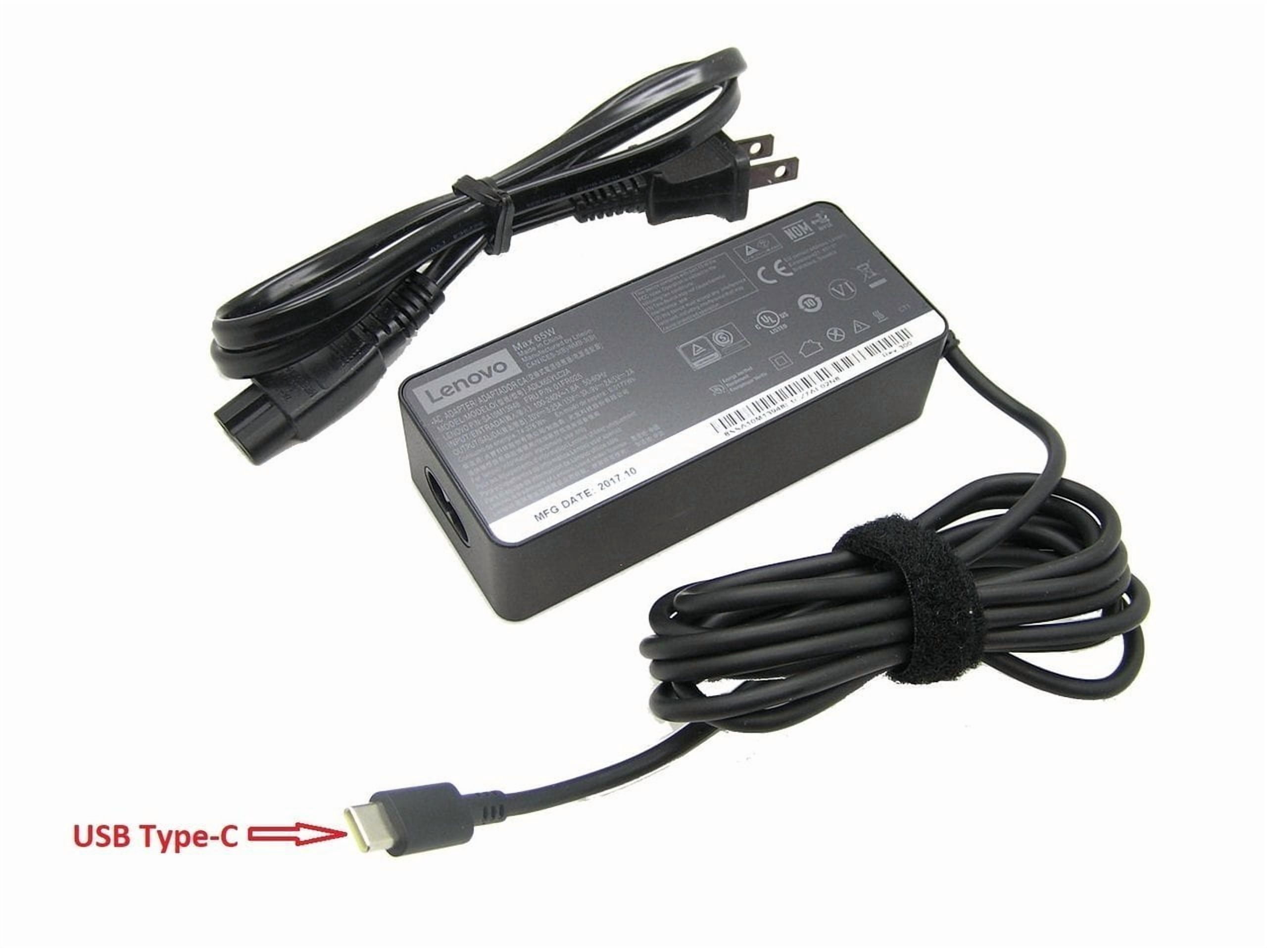 New Genuine Lenovo ThinkPad 65 Watt 20V 3.25A Type C USB AC Adapter GX20P92530