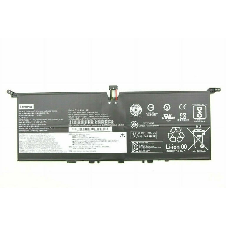 New Genuine Lenovo Yoga S730-13IWL 15.36V 42Wh Battery L17M4PE1 5B10R32748  - Walmart.com