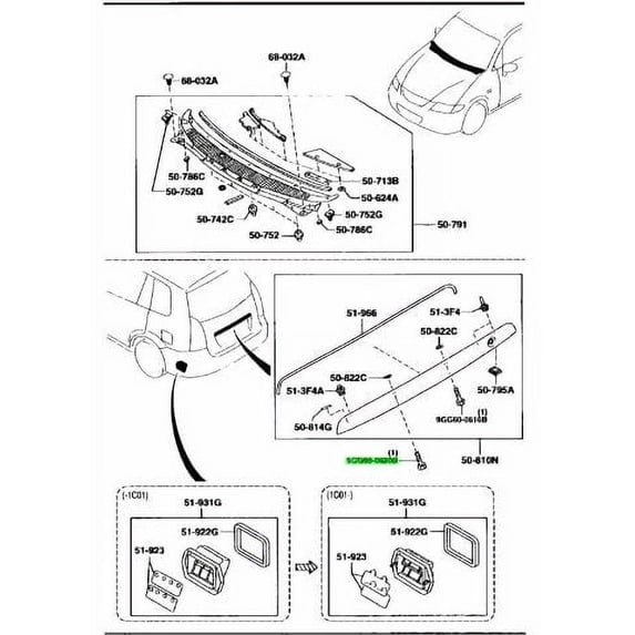 New Genuine Mazda Radiator Core Support Screw Tapping OE 9GG600620B