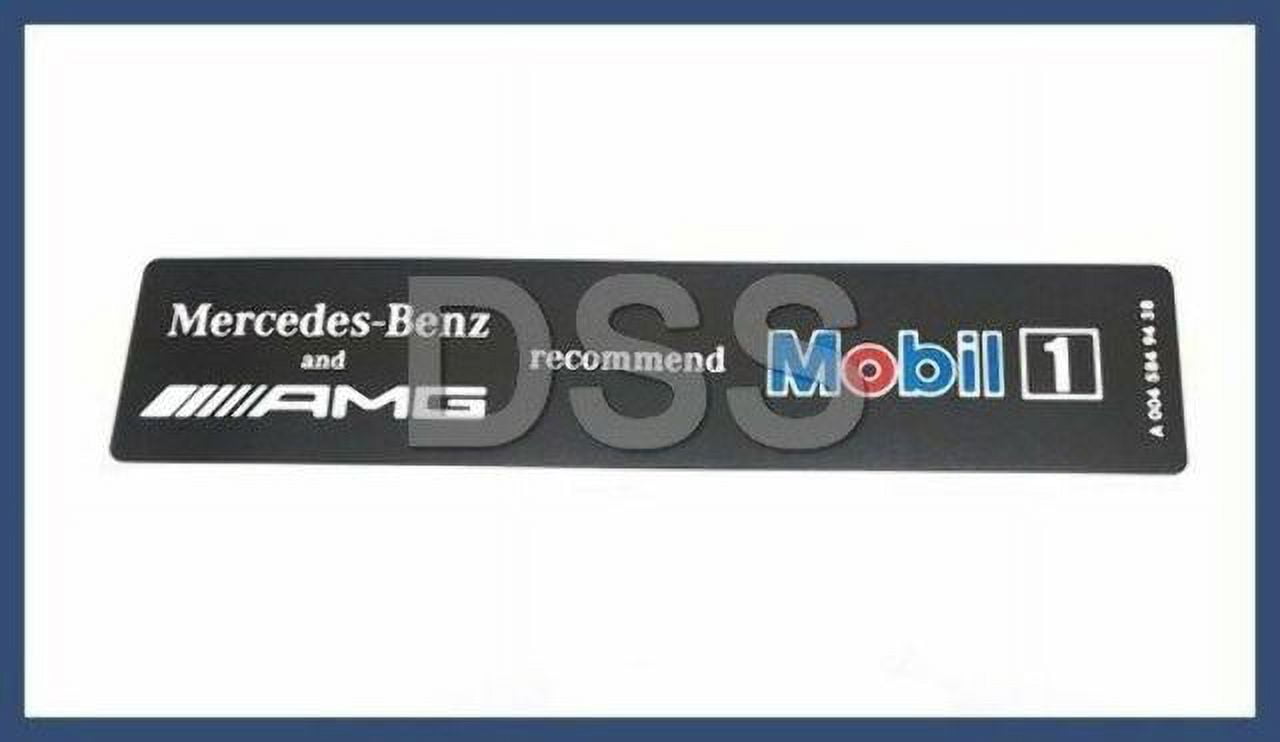 New Genuine Mercedes-Benz AMG Mobil 1 Oil Sticker OE 0045849438