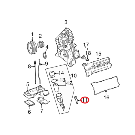 New Genuine Mercedes-Benz Oil Filter Housing Gasket Seal OE 1561840080