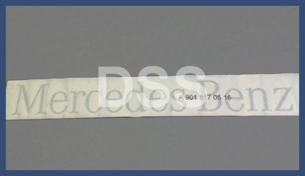 New Genuine Mercedes Benz Sprinter Gray / Silver Rear Door Decal