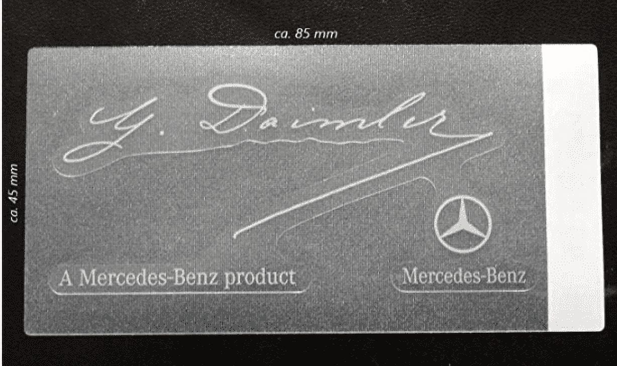 New Genuine Mercedes Windshield Clear Glass Decal Signed Daimler OE 0045847338