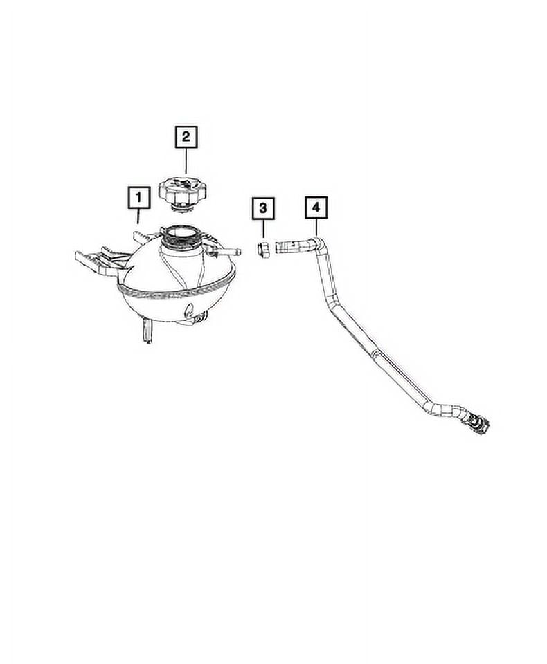 New Genuine Mopar Coolant Bottle Supply Hose OE 68249904AA
