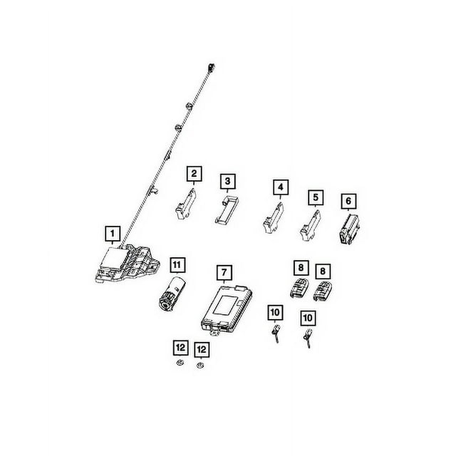 New Genuine Mopar Key Fob Integrated Key Fob OE 68394191AA