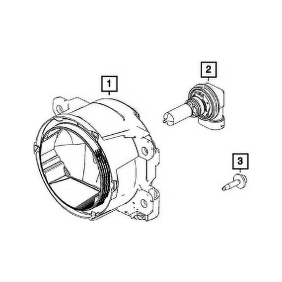 New Genuine Mopar Lamp Front Fog 2022-2023 OE 68507288AA