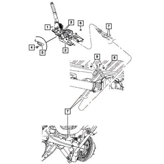 Ford F250 Parking Brake Lever Kit