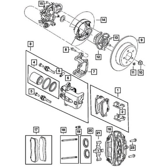 New Genuine Mopar Rotor Brake OE 2AMV9208AH