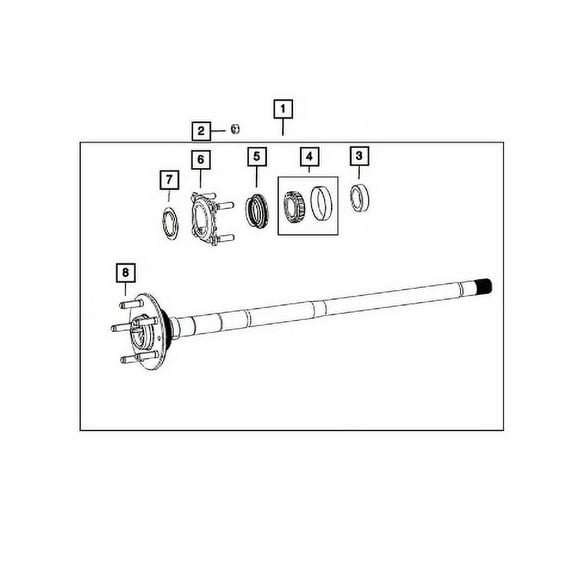 New Genuine Mopar Seal Axle Drive Shaft 2018-2024 OE 68393973AA