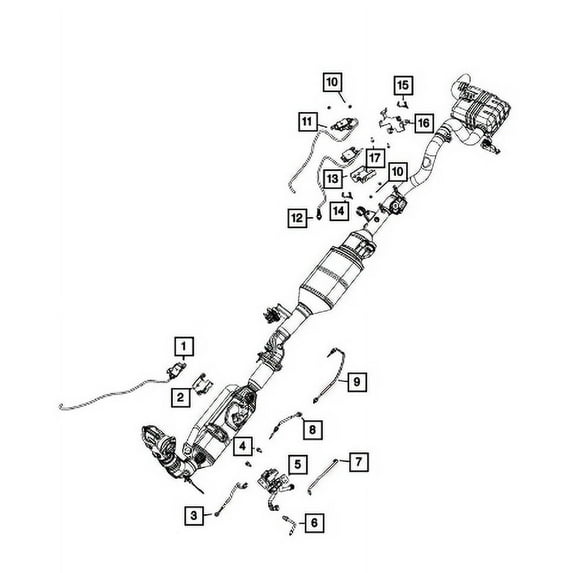 New Genuine Mopar Sensor Particulate Matter 2020-2022 OE 68297518AA
