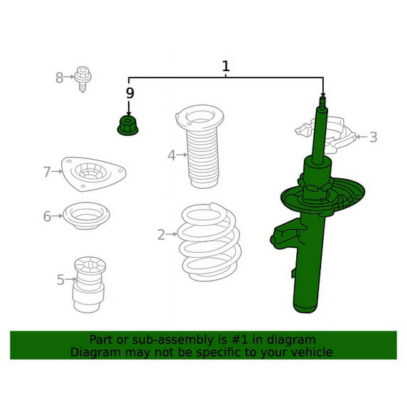 New Genuine Nissan A18-Shocks / Struts E43036RA1D OE