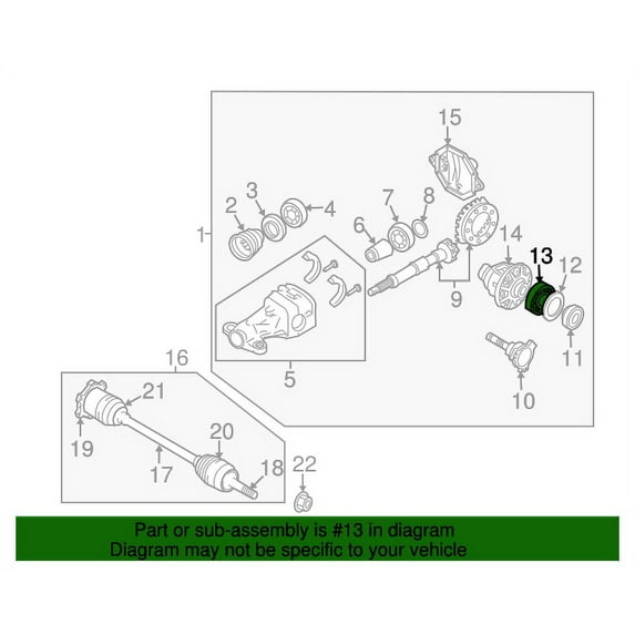 New Genuine Nissan Bearing-Diff OE 384400C000