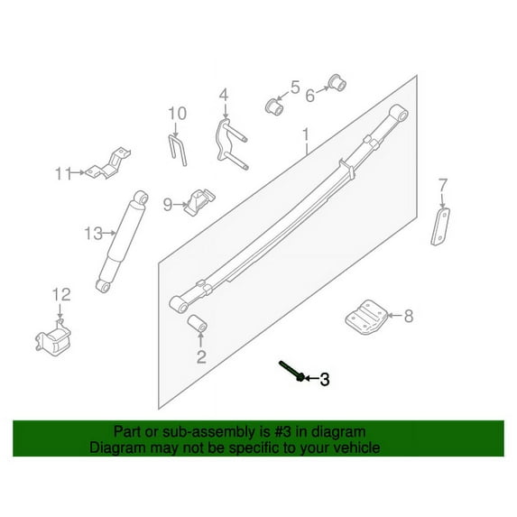 New Genuine Nissan Bolt 54459EA00A / 54459-EA00A OEM
