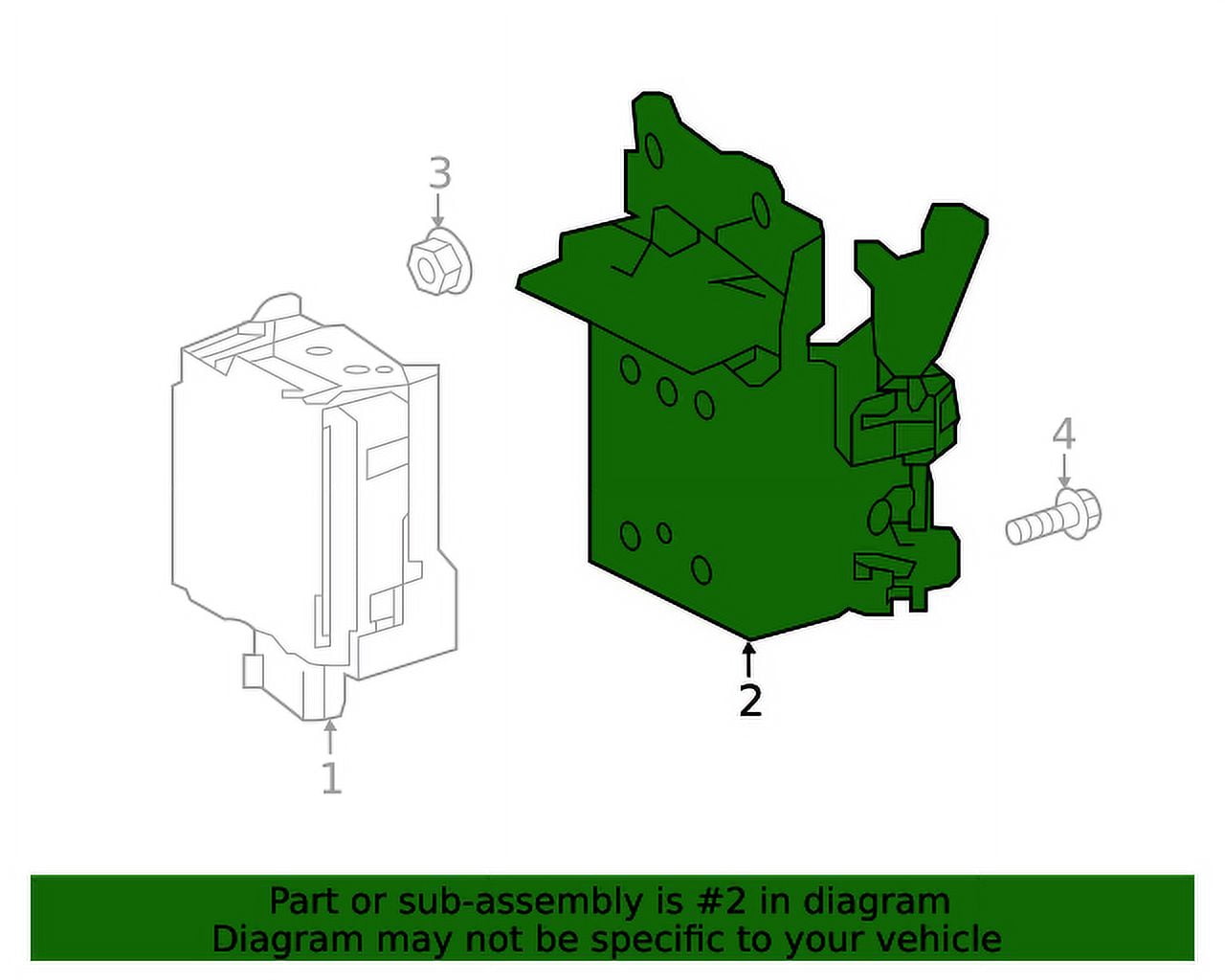 New Genuine Nissan Bracket-Distance Sensor 284525RA1B / 28452-5RA1B OEM ...