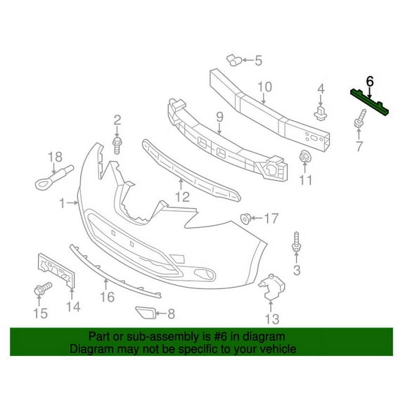 New Genuine Nissan Bracket Front Bumper Side Lh OE 622253NF1A