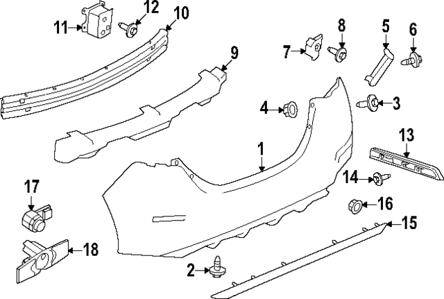 New Genuine Nissan Bracket Rear Bumper Side,Lh 852275SK0A / 85227-5SK0A ...