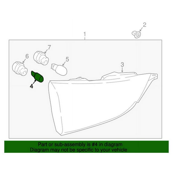New Genuine Nissan Bulb OE 262618999C