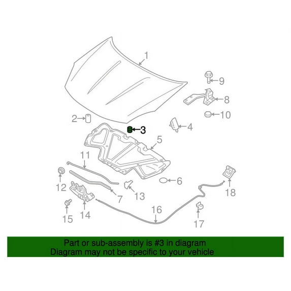 New Genuine Nissan Bumper-Hood 65822JM00A / 65822-JM00A OEM
