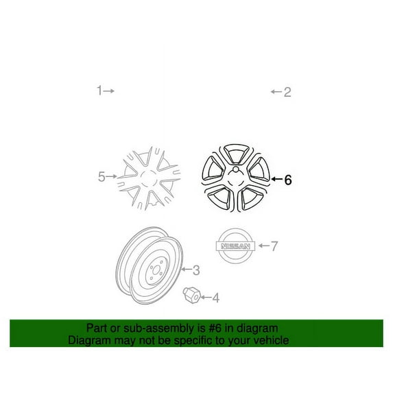New Genuine Nissan Cap Road Wheel OE 403159AA0C