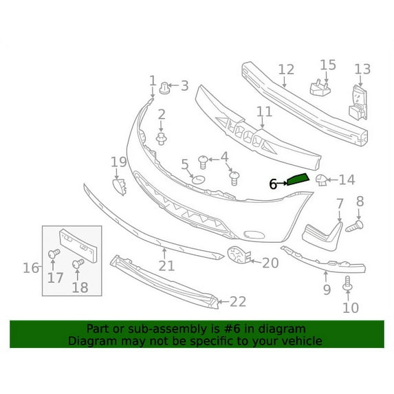 New Genuine Nissan Clip 62228CA010 / 62228-CA010 OEM