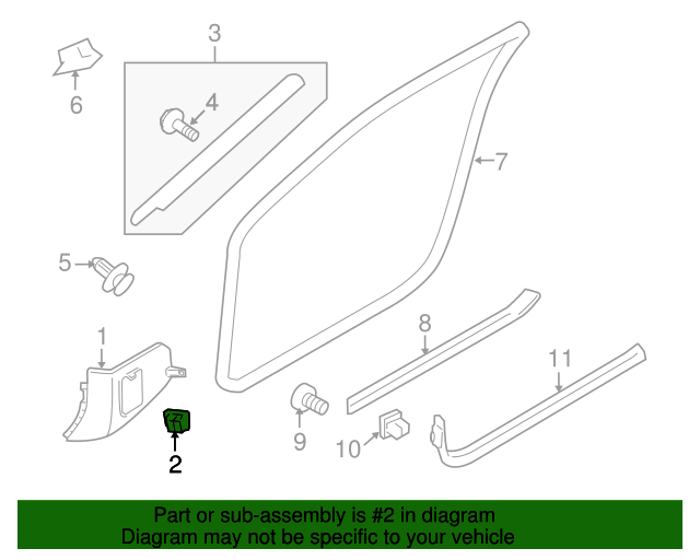 New Genuine Nissan Clip 638485L300 / 63848-5L300 OEM - Walmart.com
