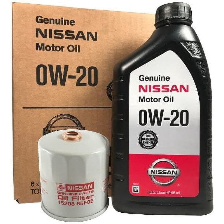 Nissan Engine Oil Change Kit, 0W-20 Synthetic, 5 Quarts, Filter