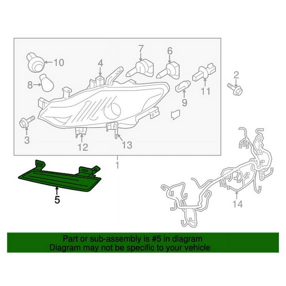 New Genuine Nissan Ext Panel Head Lamp Rh 260131AA0C / 26013-1AA0C OEM