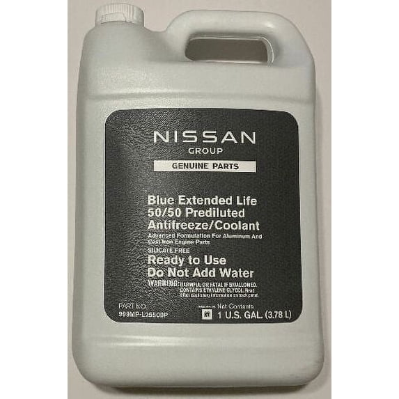Nissan Genuine Extended Life Coolant, Blue, 4 Gallons, 999MPL25500P ...