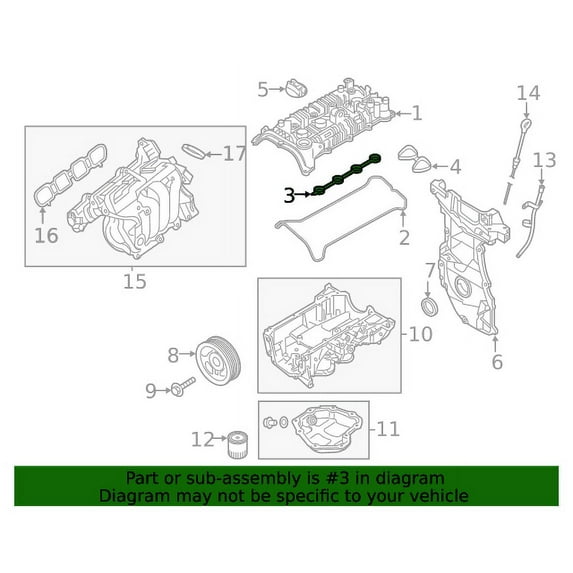 New Genuine Nissan Gasket Rocker Cover 132705RB0B / 13270-5RB0B OEM