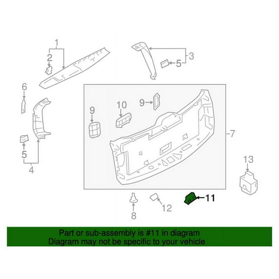 New Genuine Nissan / Infiniti Handle-Pull, Back Door 909401LA0B OEM
