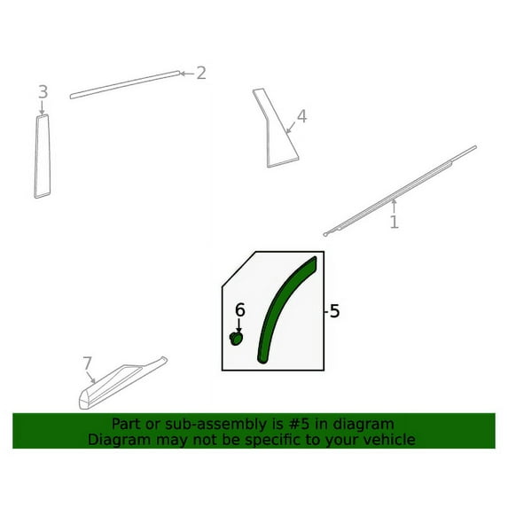 New Genuine Nissan Moulding-Rear Fender, Lh 788736RA0A OE