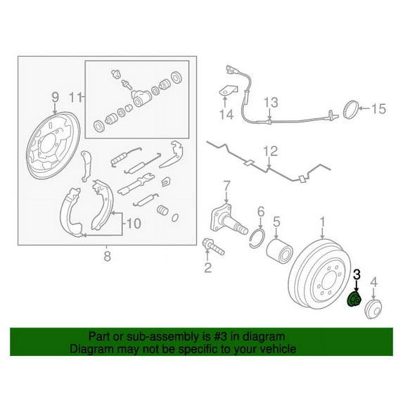 New Genuine Nissan Nut-Lock,Rear Wheel Bearing 432621HA1A / 43262-1HA1A OEM
