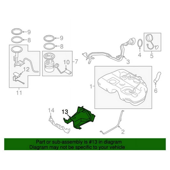 New Genuine Nissan Protector-Fuel Tank 172855AA0A / 17285-5AA0A OEM