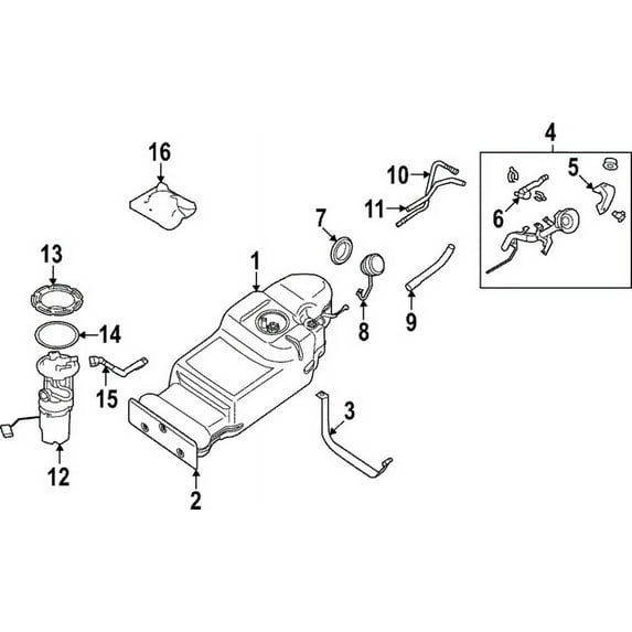 New Genuine Nissan Pump Compl-Fuel 170409BU0A / 17040-9BU0A OE