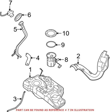 New Genuine Nissan Sentra Fuel Tank Cap Assembly Filler OE 17251ET01A