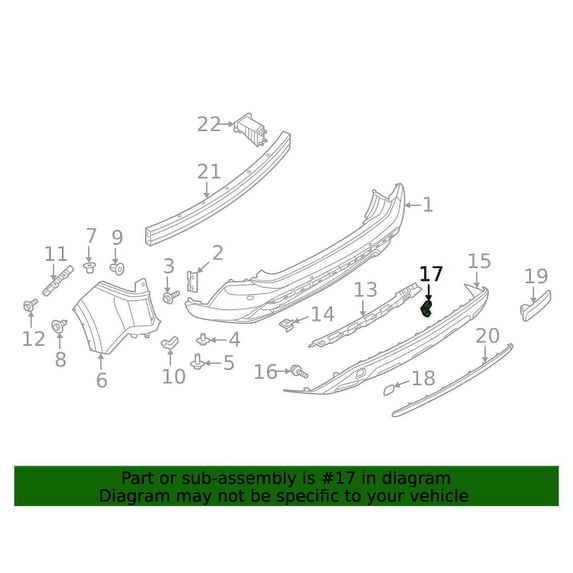 New Genuine Nissan Spacer-Rear Bumper Side OE 850946RA0A - Walmart.com