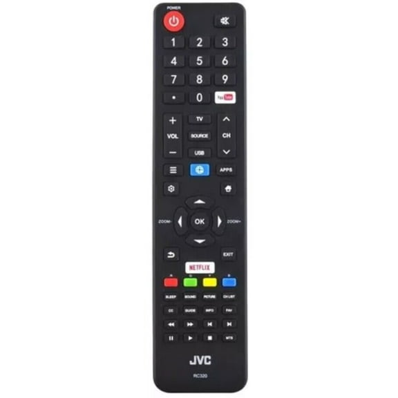 New Genuine RC320 For JVC LCD TV Remote Control 43D1680 43D1800 43D1810 SSM49291